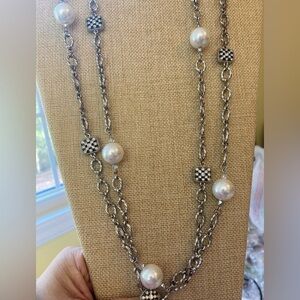 White House Black Market‎ 58” Long Faux Pearl Necklace